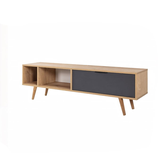 Hanah Home Venüs 3641 Soporte para TV Roble Zafiro y Antracita